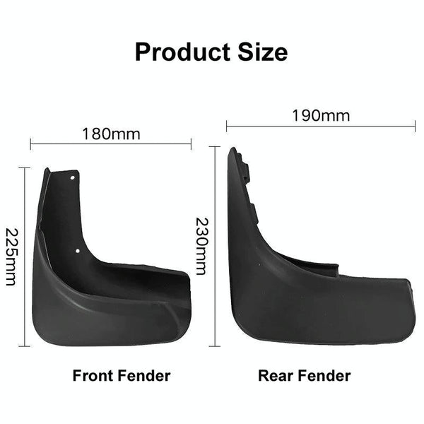 For Volkswagen Golf 6 2009 2013 4Pcs / Car Auto Soft Plastic Splash Flaps Fender Guard Fenders & Mud Guards