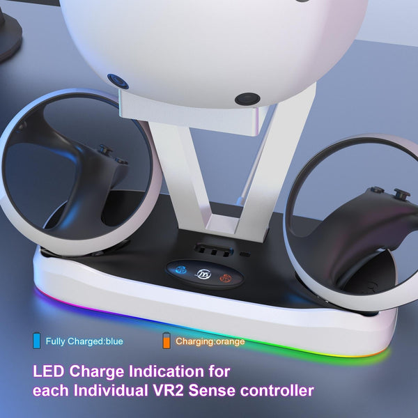 Playstation Mag Netic Charging Base With Rgb Light And Storage Rack Chargers & Charging Docks