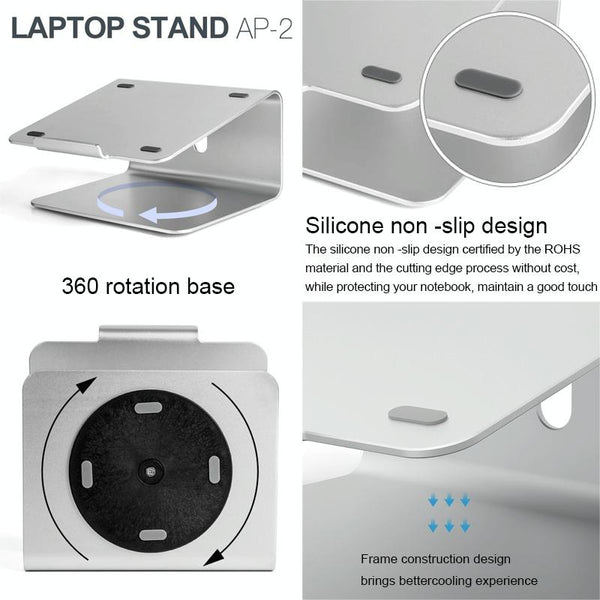 Laptop Stand 360 Degree Rotation 11 17 Inch Notebooks Other Laptop & Desktop Accs