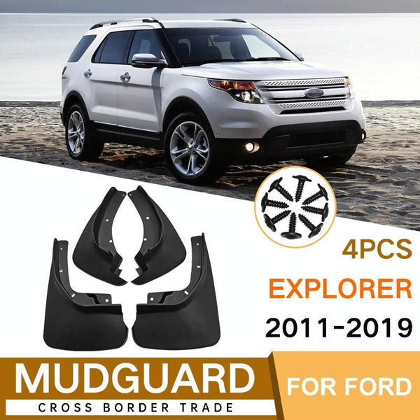 For Ford Explorer 2011 2019 4Pcs / Set Car Auto Soft Plastic Splash Flaps Fender Guard Fenders & Mud Guards
