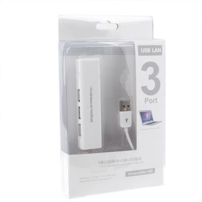 Usb Network Adapter With 3 Port Hub & Rj45 Ethernet Other Networking Cables