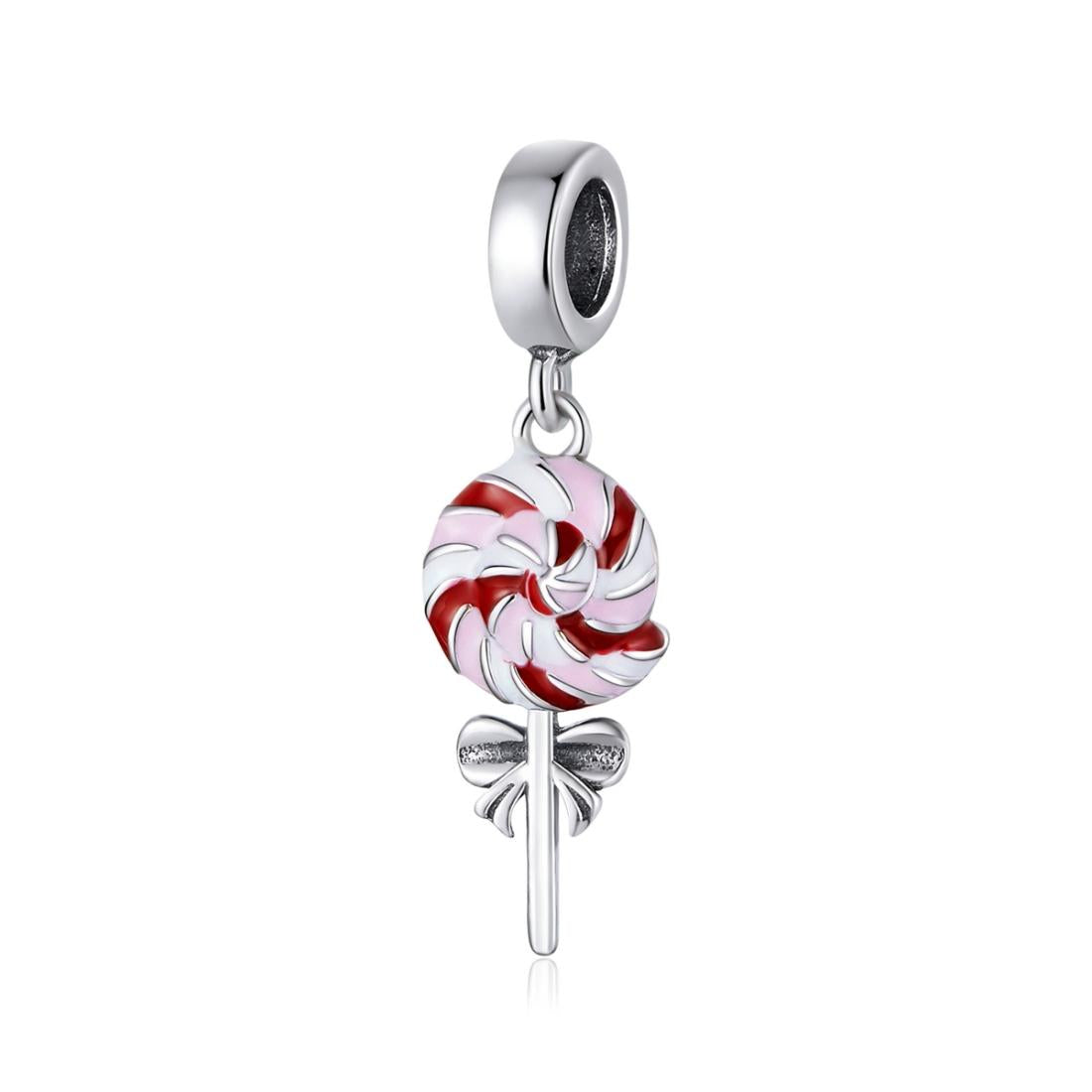 925 Sterling Silver Colorful Lollipop Pendant Charms & Pendants