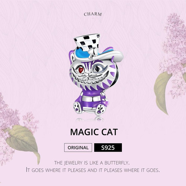 925 Sterling Silver Cat Bead For Diy Bracelet Or Necklace Charms & Pendants