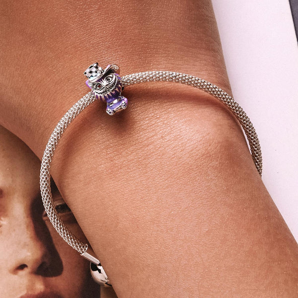 925 Sterling Silver Cat Bead For Diy Bracelet Or Necklace Charms & Pendants