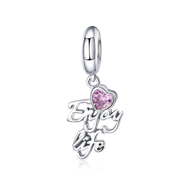 925 Sterling Silver Love Life Pendant For Diy Necklace / Bracelet Charms & Pendants