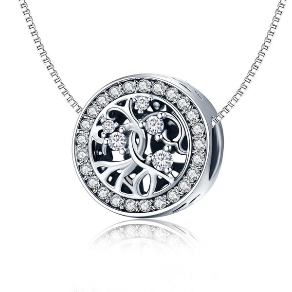 925 Sterling Silver Tree Of Life Beaded Bracelet Charms & Pendants