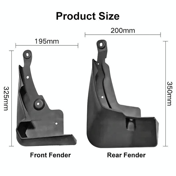 For Toyota Rav4 2019 4Pcs / Set Car Auto Soft Plastic Splash Flaps Fender Guard With Pedal Fenders & Mud Guards