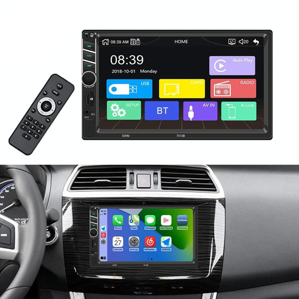 7 Inch Car Radio Receiver Mp5 Player Fm & Bluetooth Tf Card Phone Link Wired Carplay Other Car Audio