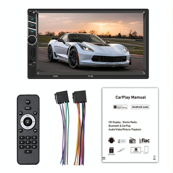 7 Inch Car Radio Receiver Mp5 Player Fm & Bluetooth Tf Card Phone Link Wired Carplay Other Car Audio