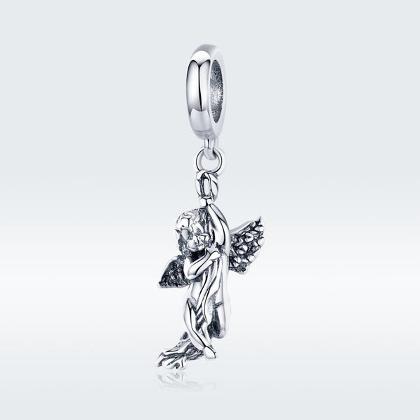 925 Sterling Silver Handmade Cupid Pendant Diy Accessory Charms & Pendants
