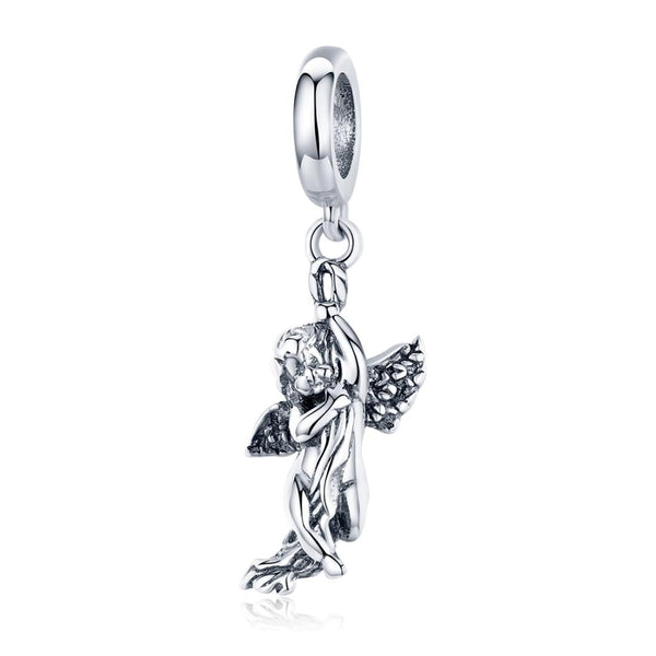925 Sterling Silver Handmade Cupid Pendant Diy Accessory Charms & Pendants