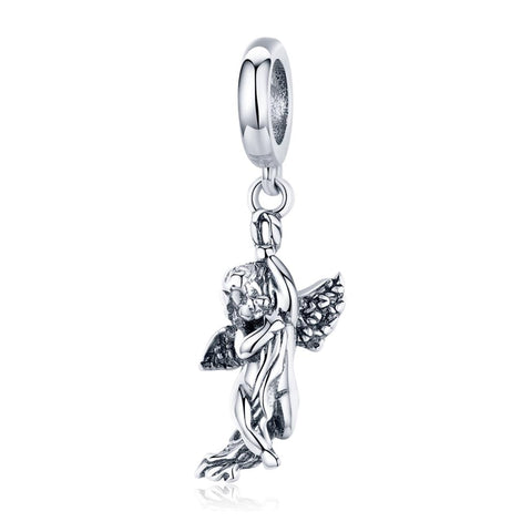 925 Sterling Silver Handmade Cupid Pendant Diy Accessory Charms & Pendants