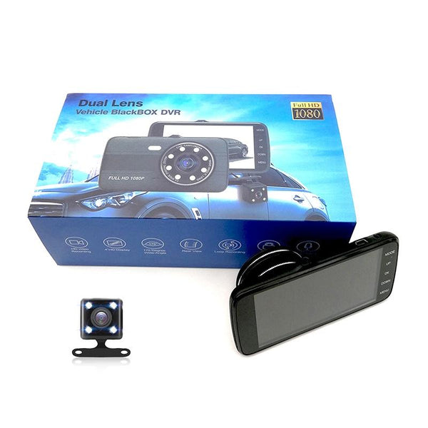 1080P Hd Dual Record Night Vision Driving Recorder 4 Inch Video In Dash Units W/O Gps