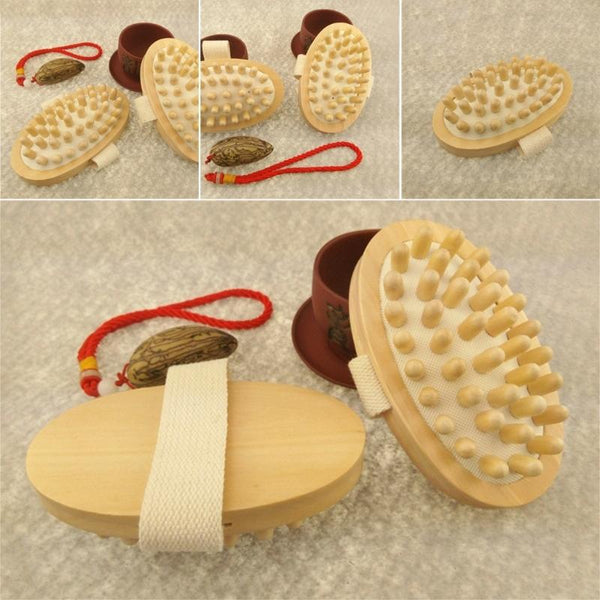 Wood Balloon Cushion Massager Soothing Body Brush Massagers