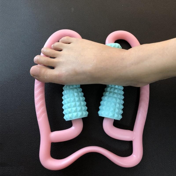 Manual Plastic Steering Wheel Leg Roller Massager Random Colour Massagers