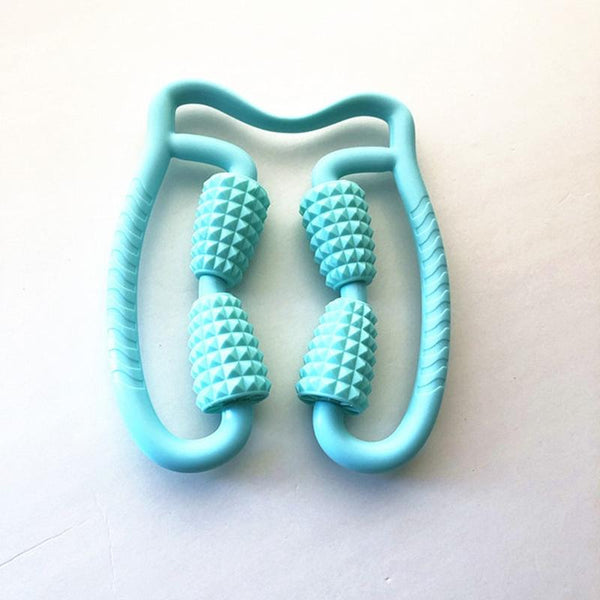 Manual Plastic Steering Wheel Leg Roller Massager Random Colour Massagers