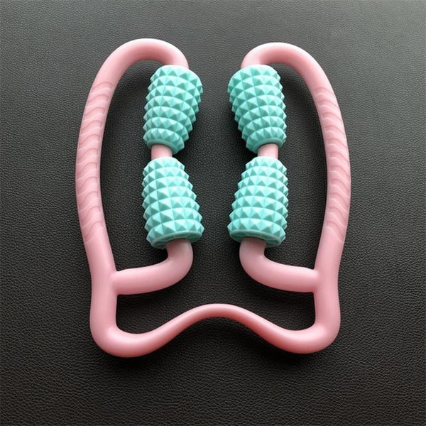 Manual Plastic Steering Wheel Leg Roller Massager Random Colour Massagers