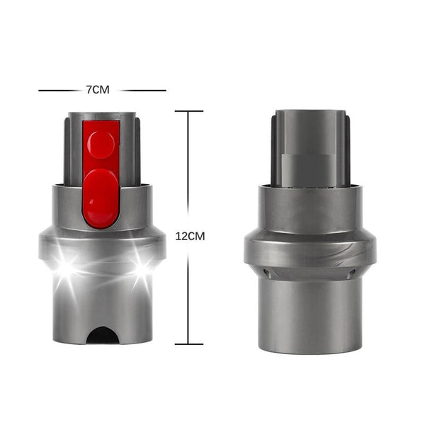 Universal Vacuum Suction Head Adapter With Led Light Vacuum Cleaner Parts