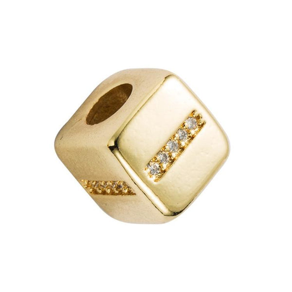 Brass Micro Inlaid Couple Red String Diy Bracelet Style Charms & Pendants