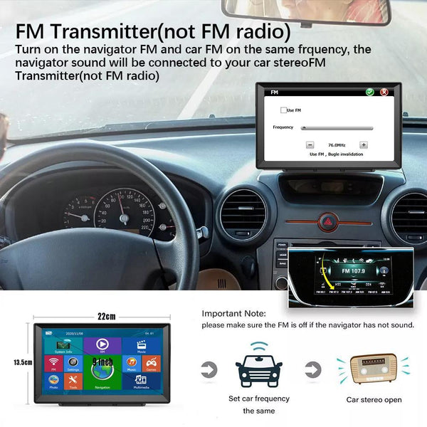 8 Inch Car Gps Navigator 9 Screen Bluetooth Africa Map Southeast Asia Other Car Audio