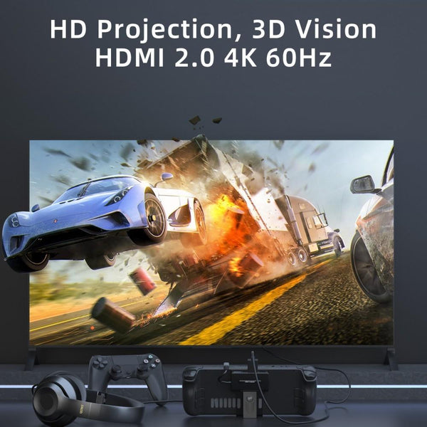 5 In 1 Docking Station For Steam Deck 4K / 60Hz Support Chargers & Charging Docks