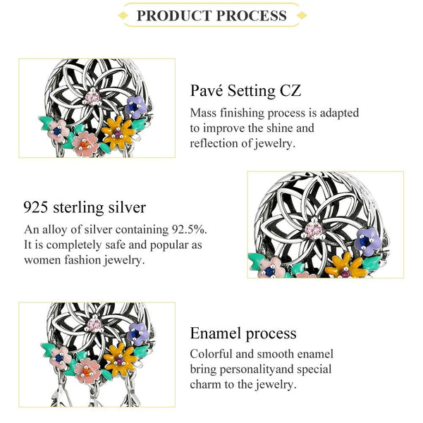 925 Sterling Silver Dream Catcher Bracelet / Necklace Beads Charms & Pendants