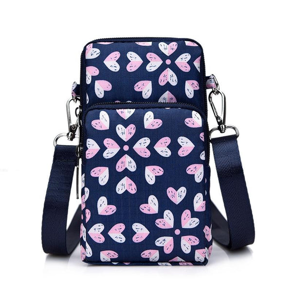Animal Park Mini Crossbody Phone Wallet With Arm Band Heart Women's Bags & Handbags
