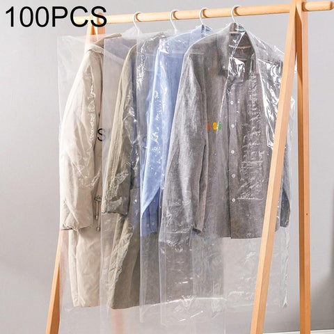 100 Disposable Transparent Dust Bags 60X120cm Pp Material Garment Bags