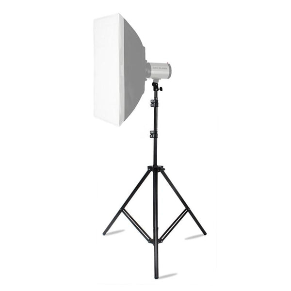 Professional Aluminum Lighting Stand For Studio Flash Adjustable Height Black Light Stands & Booms
