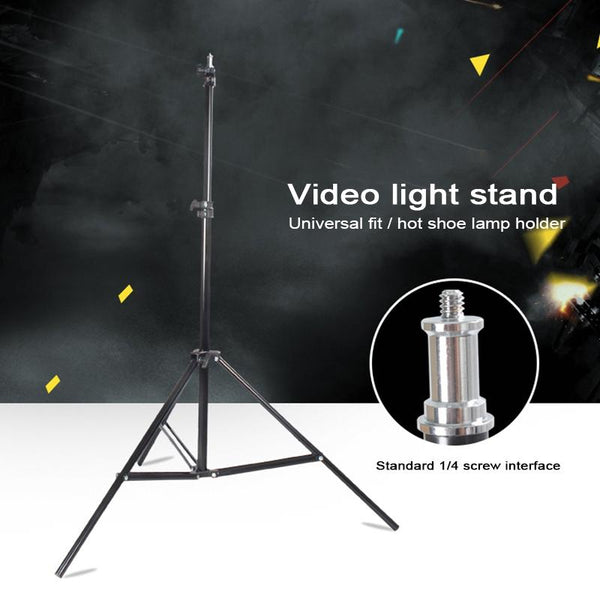 Professional Aluminum Lighting Stand For Studio Flash Adjustable Height Black Light Stands & Booms