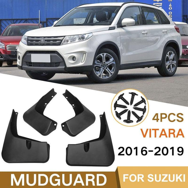 For Suzuki Vitara 2016 2019 4Pcs / Set Car Auto Soft Plastic Splash Flaps Fender Guard Fenders & Mud Guards