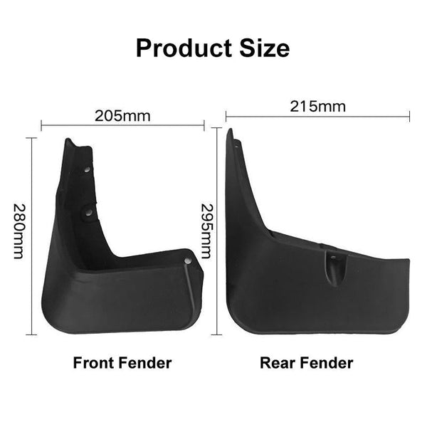 For Suzuki Vitara 2016 2019 4Pcs / Set Car Auto Soft Plastic Splash Flaps Fender Guard Fenders & Mud Guards