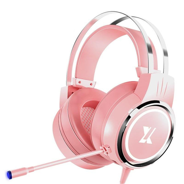 X8 Gaming Headset With Mic Pink Upgrade Headsets