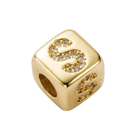 Brass Micro Inlaid Couple Red String Diy Bracelet Style Charms & Pendants