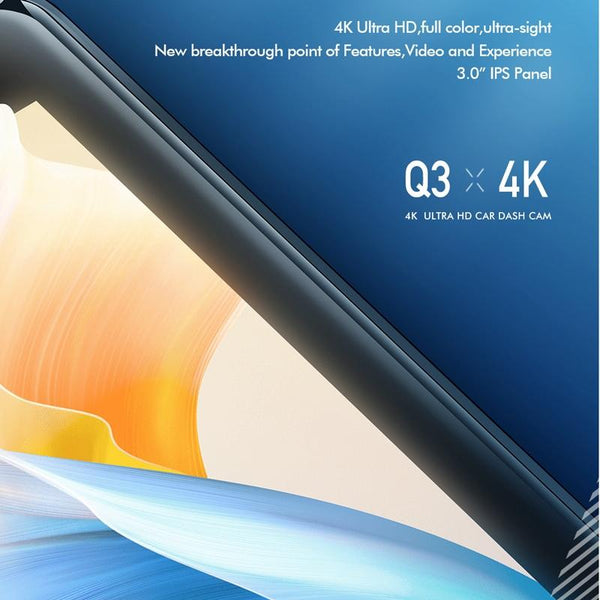 4K Dual Record Driving Recorder With Wifi And Night Vision Video In Dash Units W/O Gps