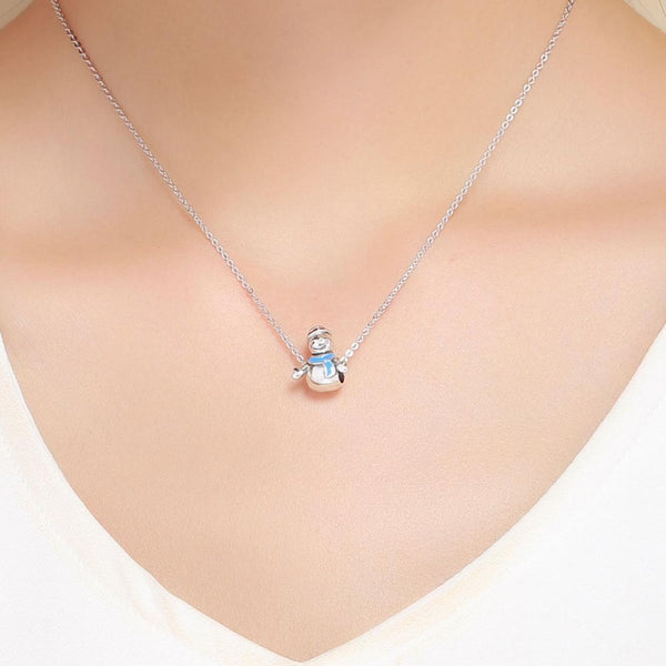 925 Sterling Silver Snowman Bead Pendant For Diy Bracelets & Necklaces Charms & Pendants