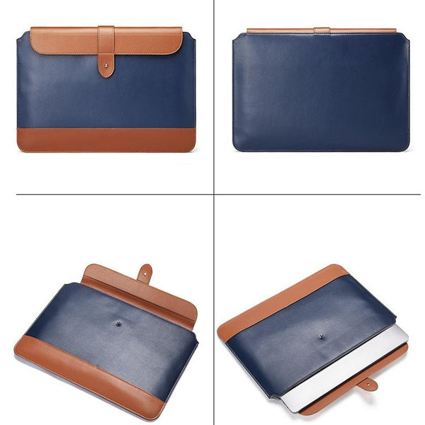 Parallel Deals Microfiber Notebook Liner & Power Bag Horizontal Gray Brown 11 12 Inch Laptop Cases & Bags