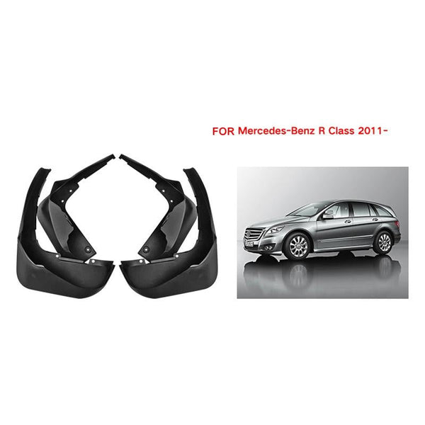For Mercedes Benz R Class 2011 2022 4Pcs / Set Car Auto Soft Plastic Splash Flaps Fender Guard Fenders & Mud Guards