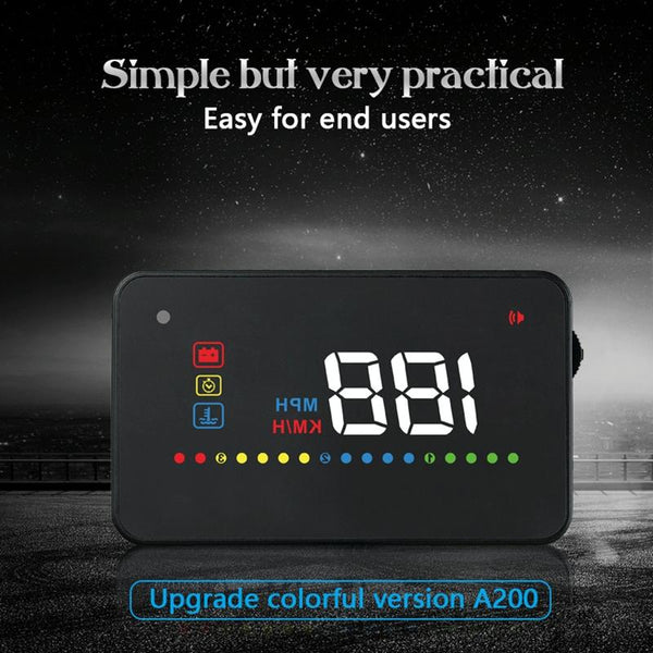 3.5 Inch Vehicle Head Up Display Car Speed Engine Revs Water Temp Voltage Speedometers