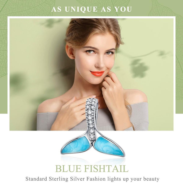 Veile Studios 1 Sets Of 925 Sterling Silver Ocean Fishtail Pendant Necklace Necklaces & Pendants