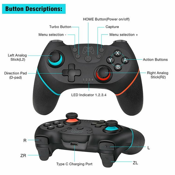 Pro Tooth Gamepad For Switch Compact Controller Controllers & Attachments