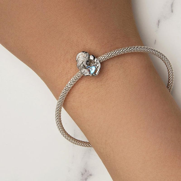 925 Sterling Silver Love Heart Pendant Necklace For Mother And Child Necklaces & Pendants