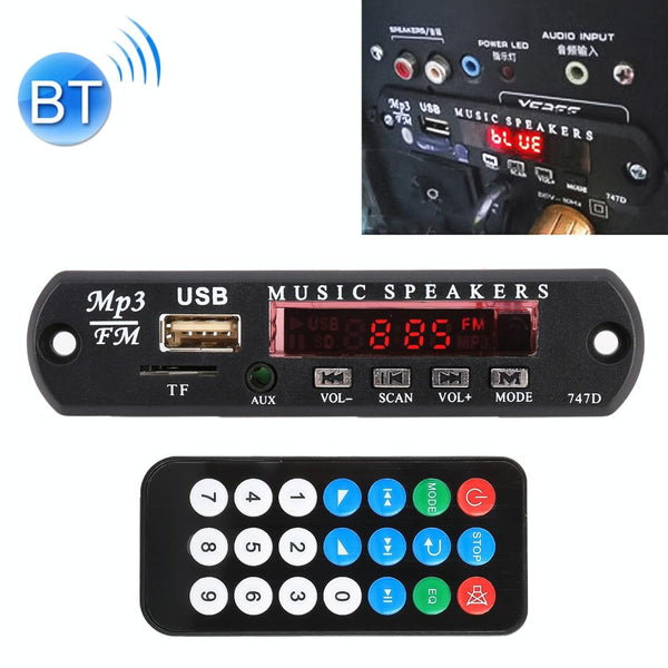 12V Car Audio Bluetooth Mp3 Decoder Board Fm Radio Tf Usb Aux Ipods & Mp3 Players