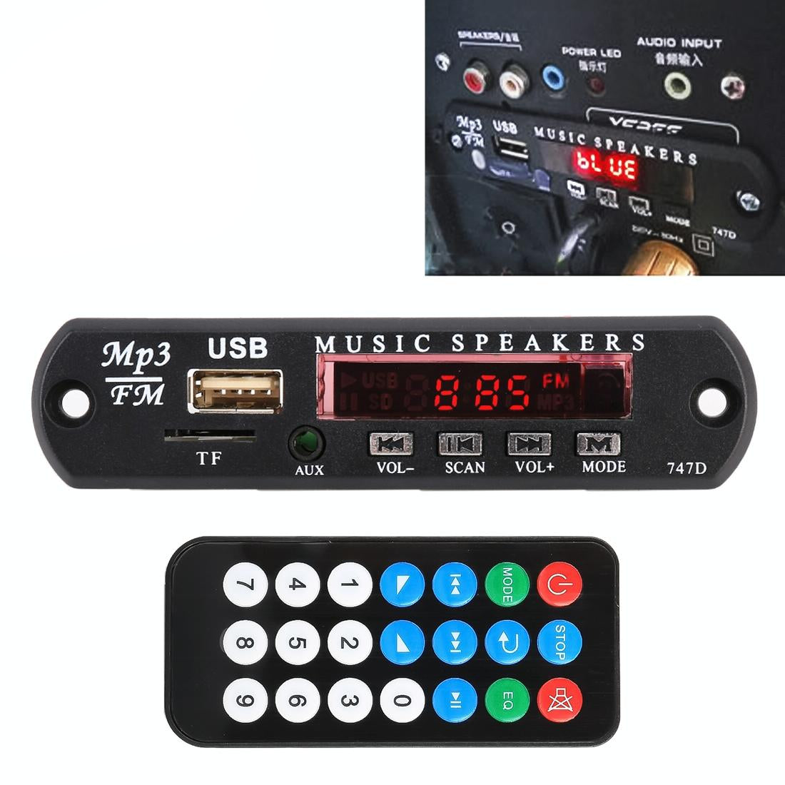 12V Car Audio Bluetooth Mp3 Decoder Board Fm Radio Tf Usb Aux Ipods & Mp3 Players