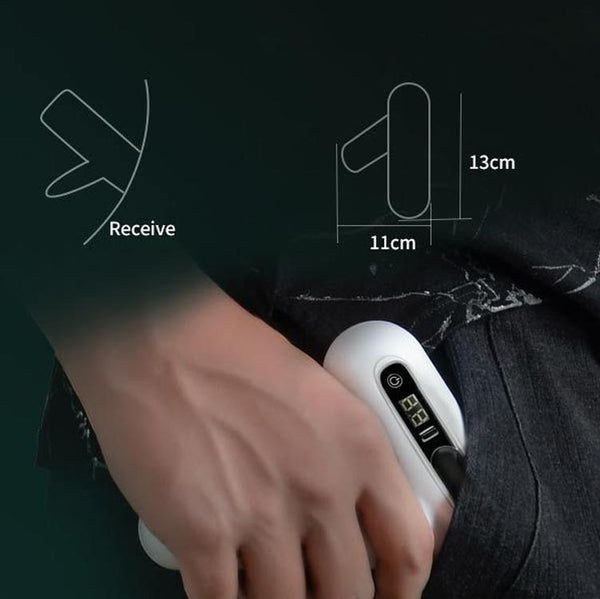 12 Speed Rechargeable Mini Massage Gun With Lcd Touch Screen Massagers