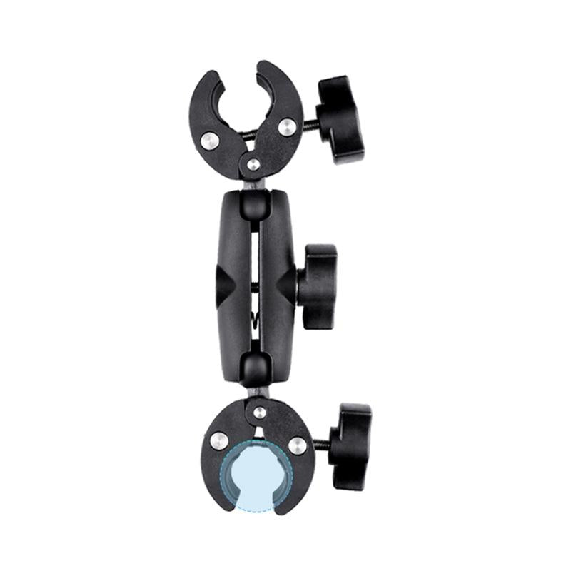 Universal Dual Head Motorcycle Handlebar Mount Holder For Audio And Video Use Bike Camera Holders Mounts