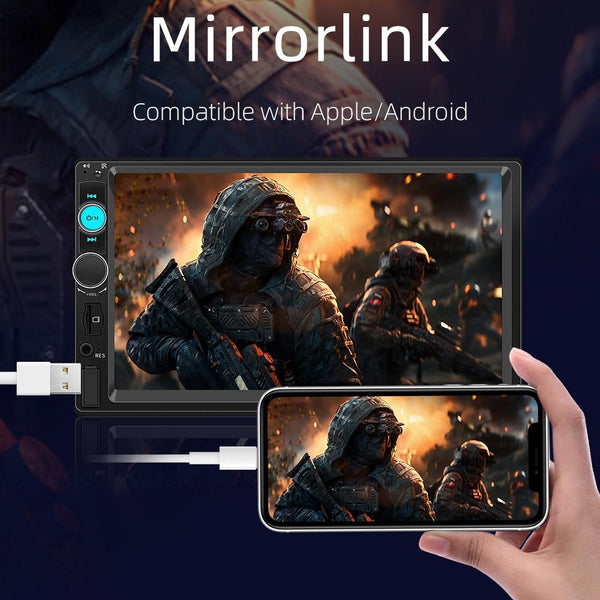 Touch Screen Mp5 Player With Bluetooth & Rear View Universal Fit Other Car Audio