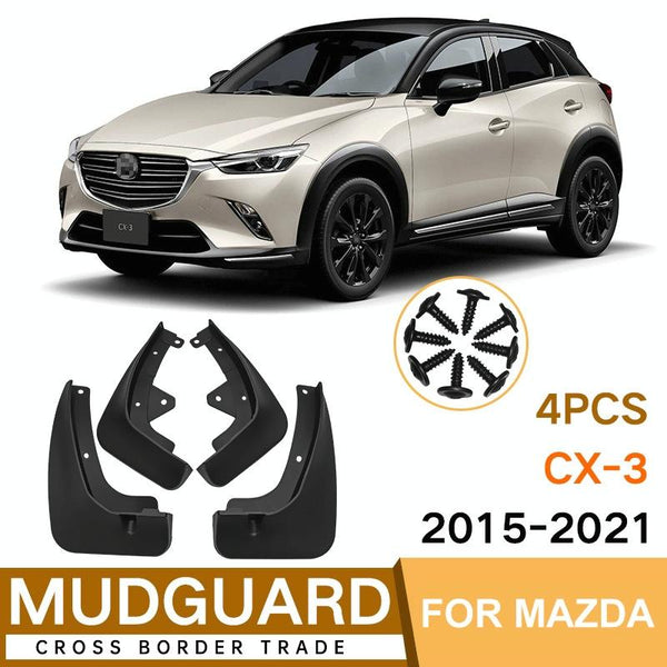 For Mazda Cx 3 2015 2021 4Pcs / Set Car Auto Soft Plastic Splash Flaps Fender Guard Fenders & Mud Guards