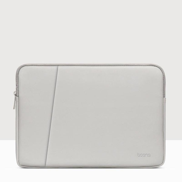 Parallel Deals 11 / 12 Inch Double Layer Leather Laptop Bag Gray Laptop Cases & Bags