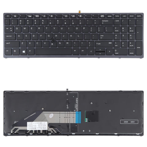 Hp Zbook 15 / 17 G3 Us Keyboard With Backlight And Pointing Black Keyboards & Keypads